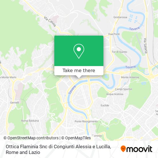 Ottica Flaminia Snc di Congiunti Alessia e Lucilla map