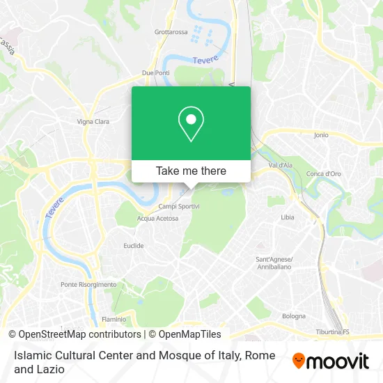 Islamic Cultural Center and Mosque of Italy map