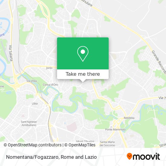 Nomentana/Fogazzaro map