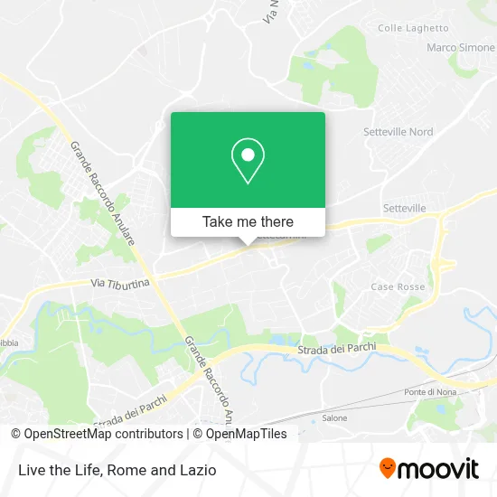 Live the Life map