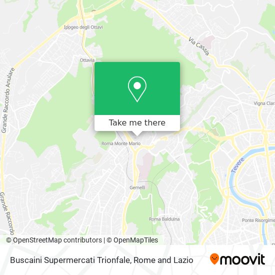 Buscaini Supermercati Trionfale map