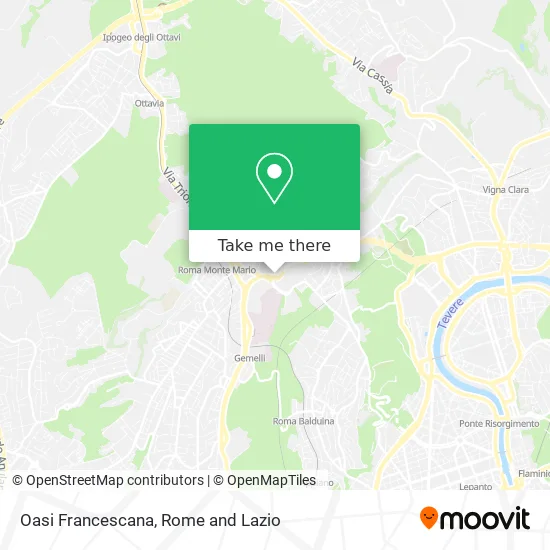 Franciscan Oasis map