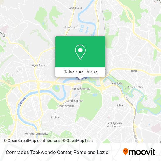 Comrades Taekwondo Center map