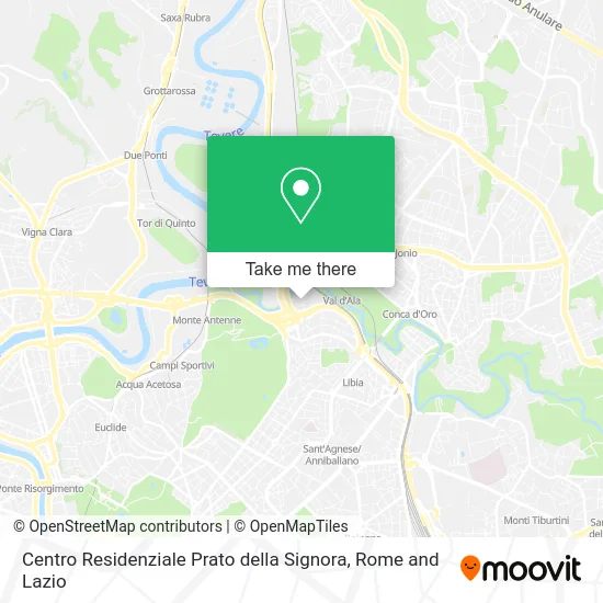 Prato della Signora Residential Center map