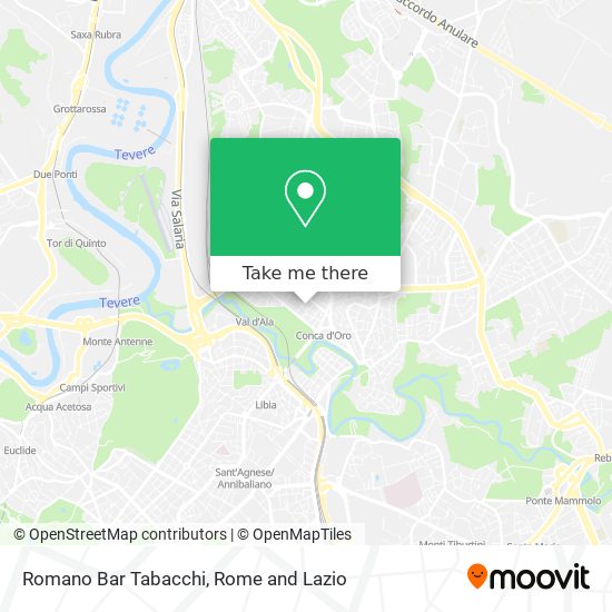 Romano Bar Tabacchi map