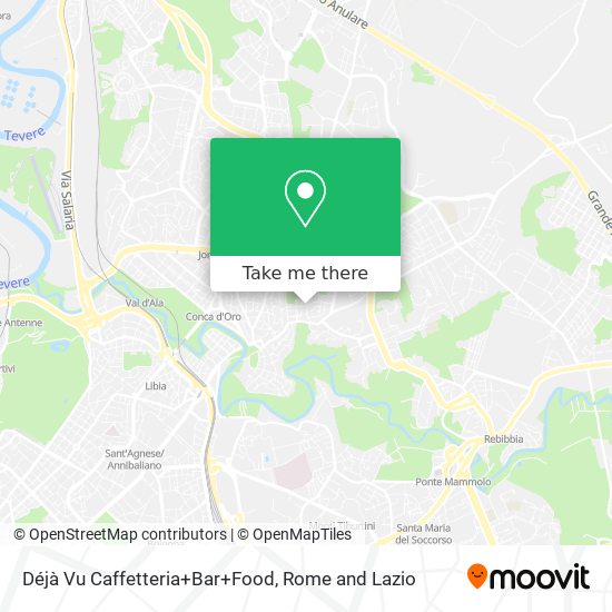 Déjà Vu Caffetteria+Bar+Food map