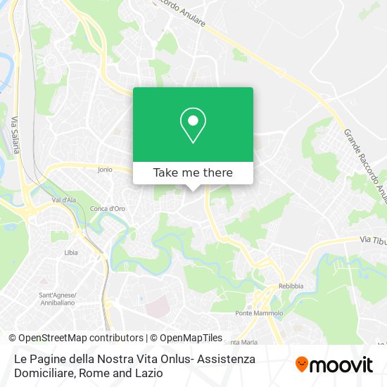 Le Pagine della Nostra Vita Onlus- Assistenza Domiciliare map