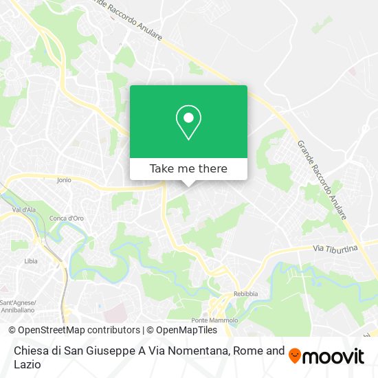 Chiesa di San Giuseppe A Via Nomentana map