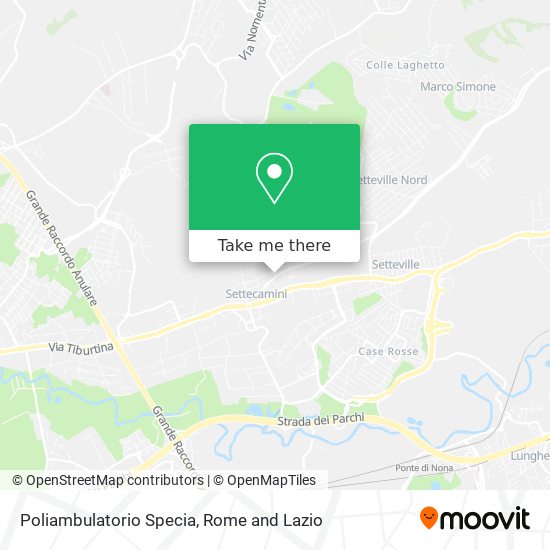 Poliambulatorio Specia map