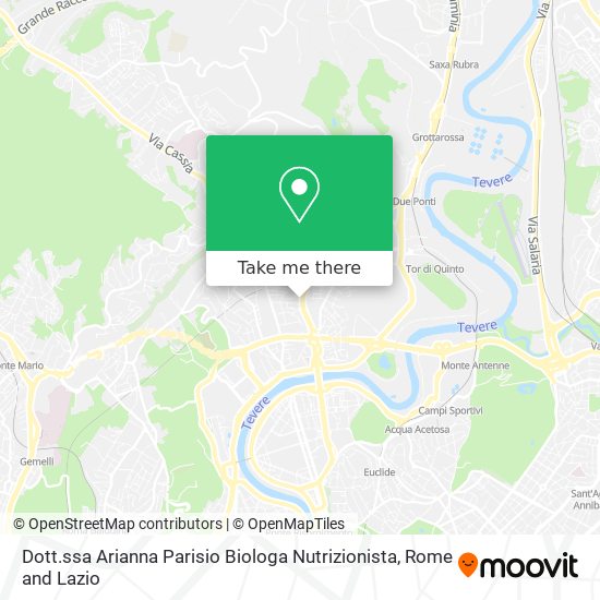 Dott.ssa Arianna Parisio Biologa Nutrizionista map