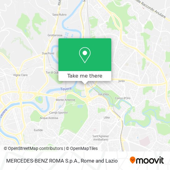 MERCEDES-BENZ ROMA S.p.A. map