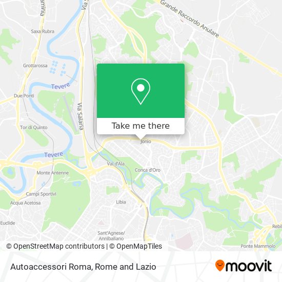 Autoaccessori Roma map