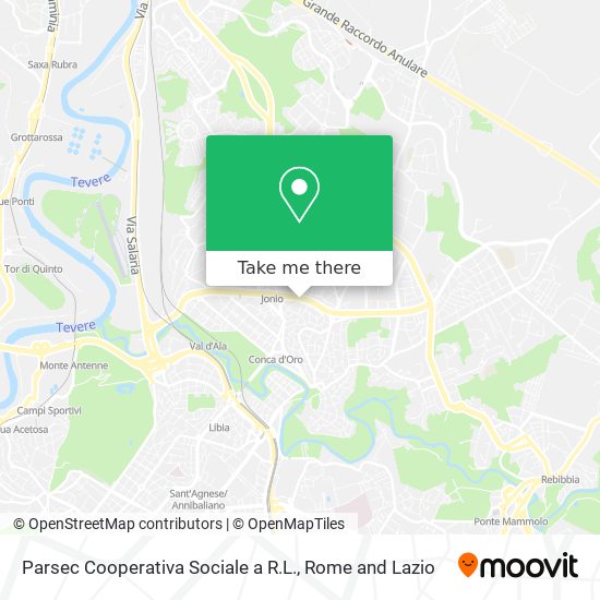 Parsec Cooperativa Sociale a R.L. map