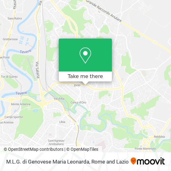 M.L.G. di Genovese Maria Leonarda map