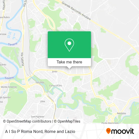 A I So P Roma Nord map