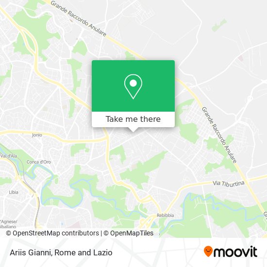 Ariis Gianni map