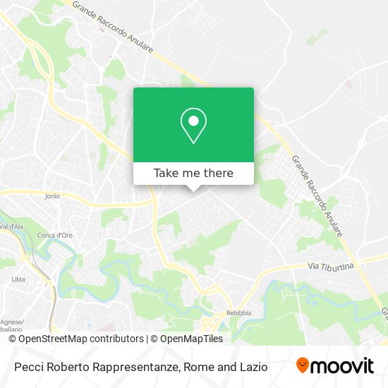 Pecci Roberto Rappresentanze map