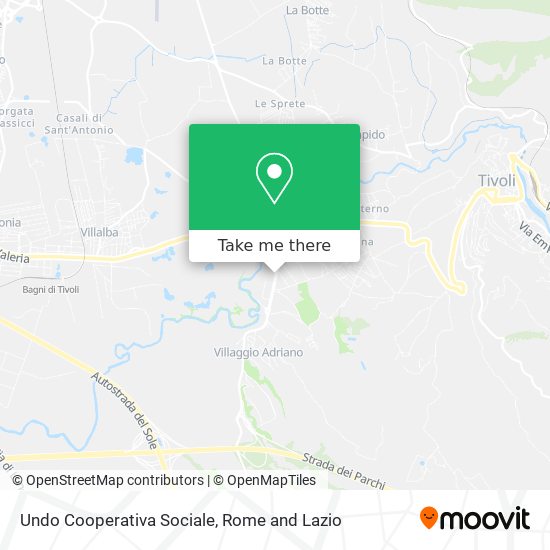 Undo Cooperativa Sociale map