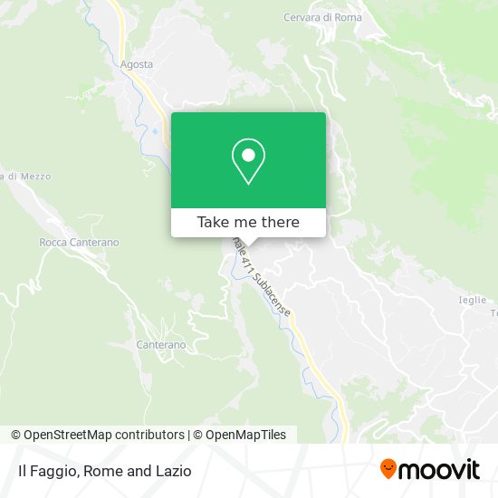 Il Faggio map