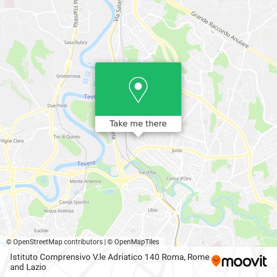 Istituto Comprensivo V.le Adriatico 140 Roma map