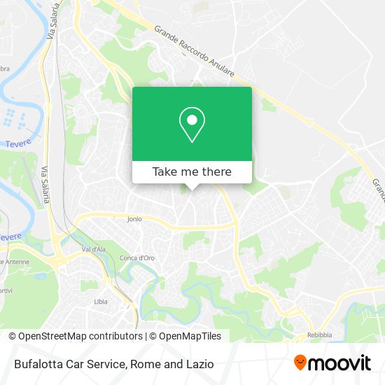 Bufalotta Car Service map