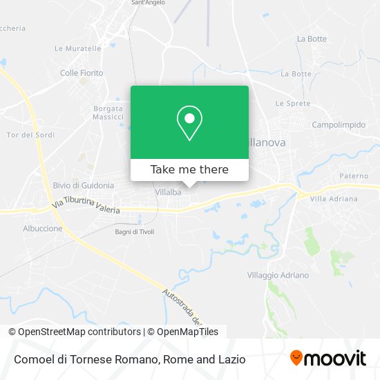 Comoel di Tornese Romano map