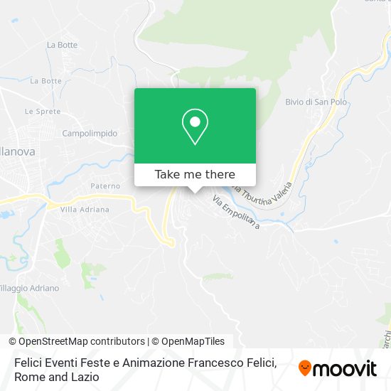 Felici Eventi Feste e Animazione Francesco Felici map