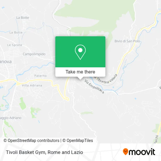 Tivoli Basket Gym map