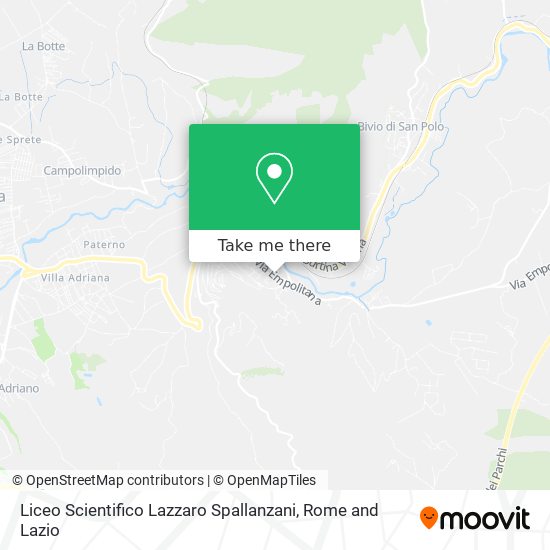 Liceo Scientifico Lazzaro Spallanzani map