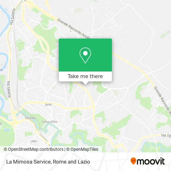 La Mimosa Service map