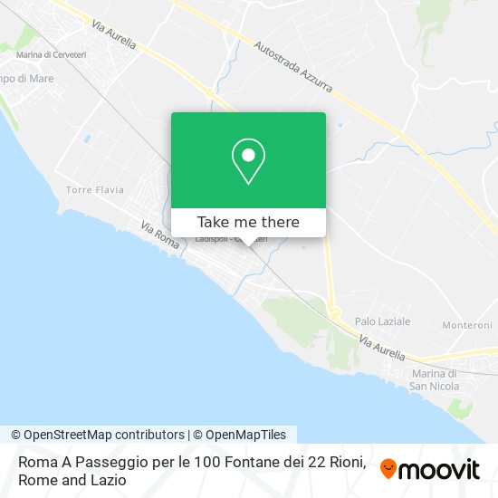 Roma A Passeggio per le 100 Fontane dei 22 Rioni map