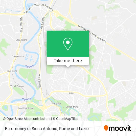 Euromoney di Siena Antonio map