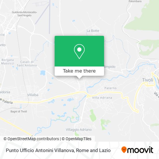 Punto Ufficio Antonini Villanova map