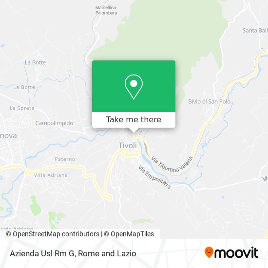 Azienda Usl Rm G map