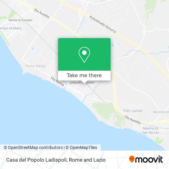 Casa del Popolo Ladispoli map