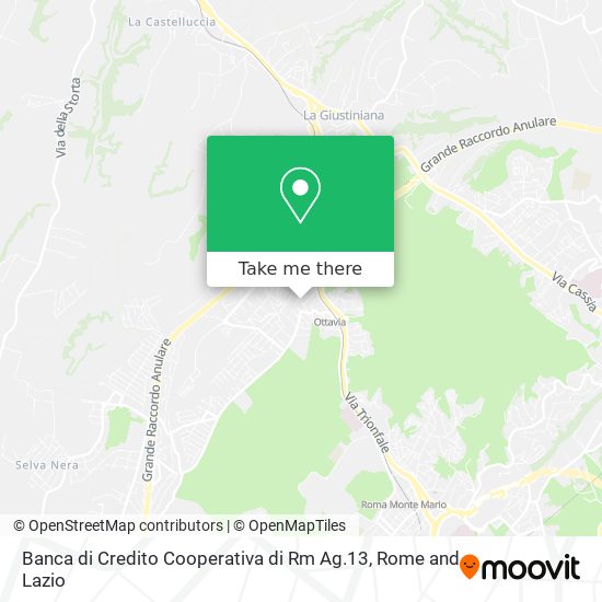 Banca di Credito Cooperativa di Rm Ag.13 map