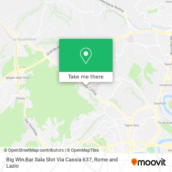 Big Win.Bar Sala Slot Via Cassia 637 map