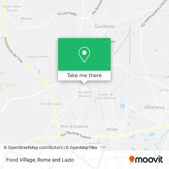 Food Village map