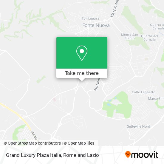 Grand Luxury Plaza Italia map