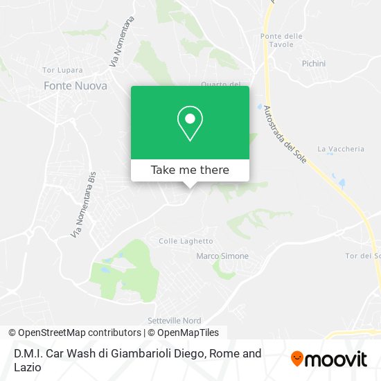 D.M.I. Car Wash di Giambarioli Diego map