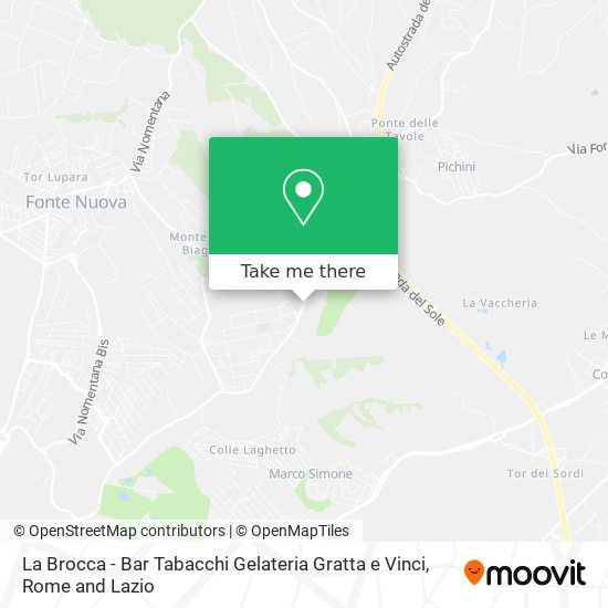 La Brocca - Bar Tabacchi Gelateria Gratta e Vinci map