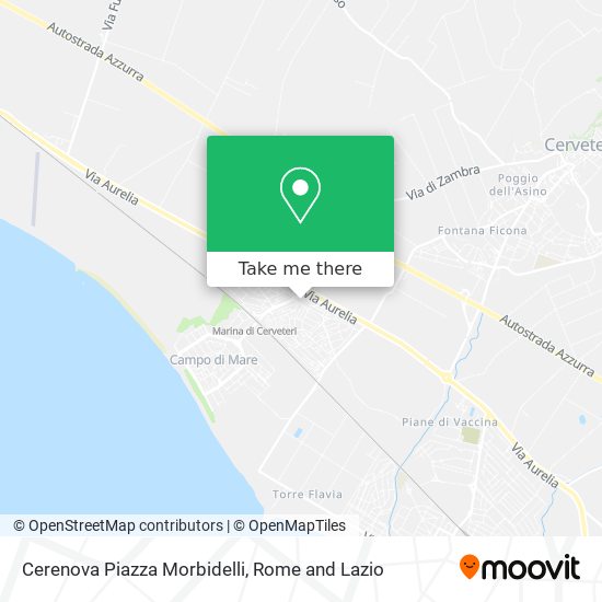 Cerenova Piazza Morbidelli map