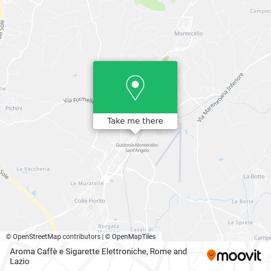 Aroma Caffè e Sigarette Elettroniche map