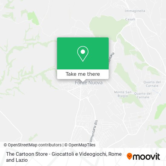 The Cartoon Store - Giocattoli e Videogiochi map