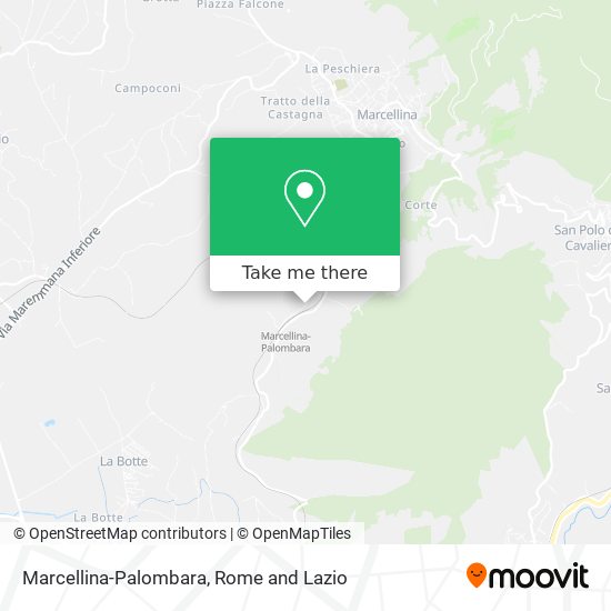 Marcellina-Palombara map