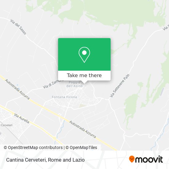 Cantina Cerveteri map