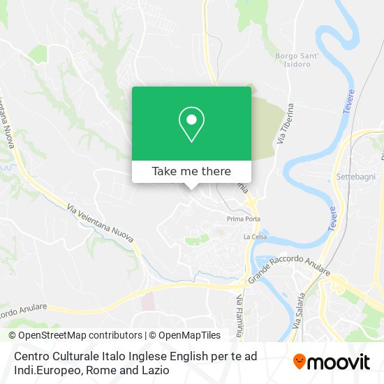 Centro Culturale Italo Inglese English per te ad Indi.Europeo map