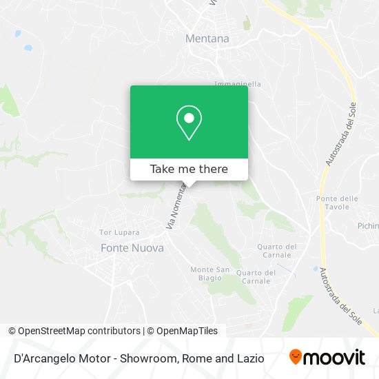 D'Arcangelo Motor - Showroom map