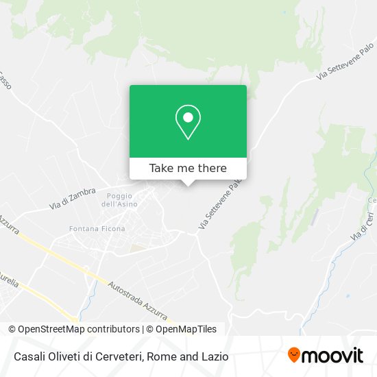 Casali Oliveti di Cerveteri map