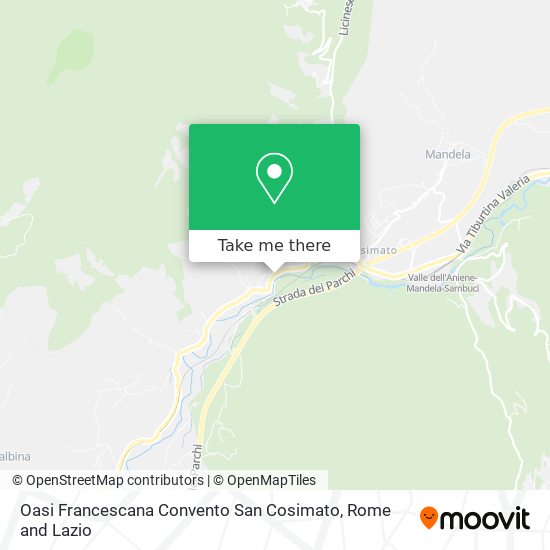 Oasi Francescana Convento San Cosimato map